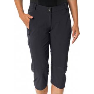 👉 Vaude - Women's Yaras 3/4 Pants - Fietsbroek maat 46, zwart