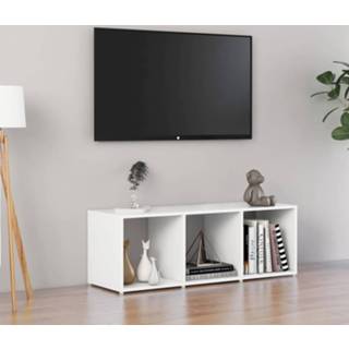 👉 Spaanplaat wit active Tv-meubel 107x35x37 cm 8720286354421