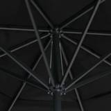👉 Tuinparasol active zwart aluminium met paal 500 cm 8719883763767