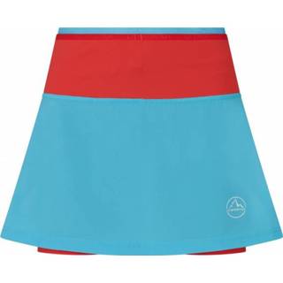 👉 La Sportiva - Women's Swift Ultra Skirt 5' - Hardlooprok maat XL, turkoois/rood