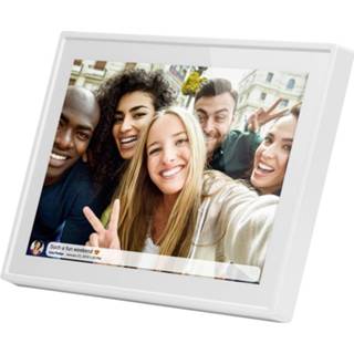 👉 Digitale fotolijst wit Braun Phototechnik DigiFrame 1019 WiFi weiss 25.7 cm 10.1 inch Energielabel: C (A - G) 1280 x 800 Pixel 16 GB 4000567212591