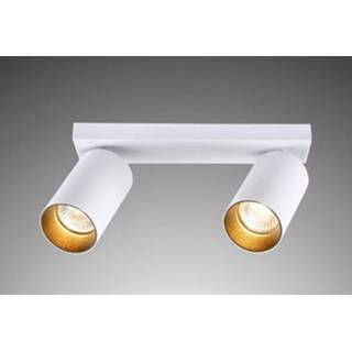 👉 Wit goud active Plafondspot Rond, 2-Lichts, Kantelbaar, GU10 Fitting, / 8720211272998