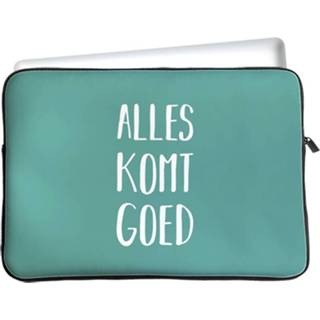 👉 Tablethoes multi-color steekhoesje Alles Komt Goed Apple iPad Air 2022 Tablet Hoes - 8720684451517