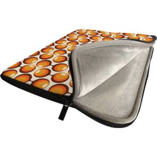 👉 Tablethoes oranje multi-color steekhoesje Apple iPad Air 2022 Tablet Hoes - 70s 8720684451906