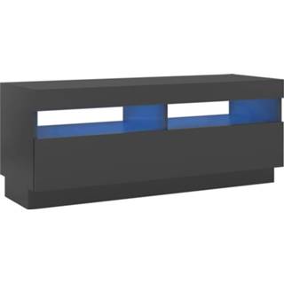 Grijs steigerhout Vidaxl Tv-meubel Met Led-verlichting 100x35x40 Cm 8720286218662