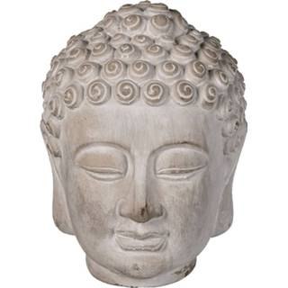 👉 Boeddha steen Hoofd van - 17 cm 8717459781375