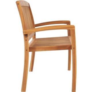 👉 Tuinbank teakhout active 3-zits stapelbaar 159 cm massief 8719883862996