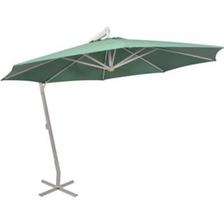 👉 Zweef parasol aluminium active groen Zweefparasol met paal 350 cm 8718475505594