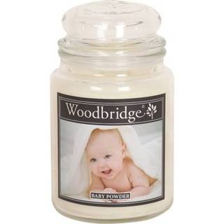 👉 Geurkaars glas Woodbridge in 'Baby Powder' - 565 gram 5060457520815