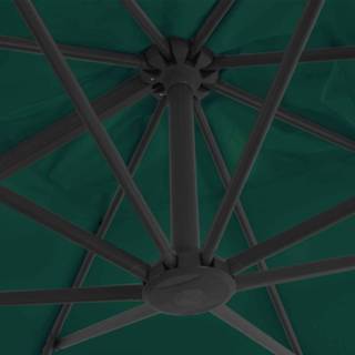 👉 Zweef parasol aluminium active groen Zweefparasol met paal 300x300 cm 8718475701156