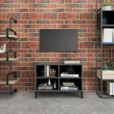 Grijs metalen active Tv-meubel met poten 69,5x30x50 cm hoogglans 8720286357491