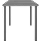 👉 Tuintafel 180x70x73 cm poly rattan zwart