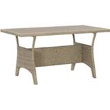 👉 Terrastafel grijs VidaXL tuintafel 130x70x66 cm poly rattan 8719883867922