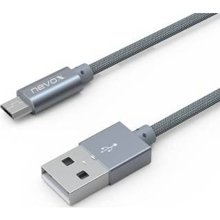 👉 Micro USB kabel Nevox Nyl. gevlochten 1m 4250686404791