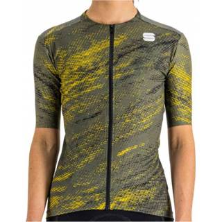 👉 Sportful - Women's Cliff Supergiara Jersey - Fietsshirt maat L, olijfgroen