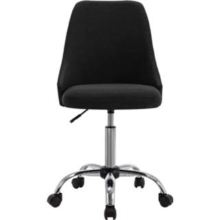 👉 Eetkamerstoel active zwart stof Eetkamerstoelen 2 st 8720286141823