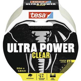 👉 Transparant Tesa ULTRA POWER CLEAR 56496-00000-00 Reparatietape (l x b) 10 m 48 mm 1 stuk(s) 4063565106491
