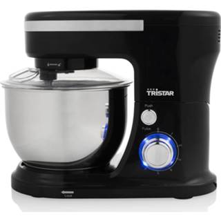 👉 Keukenmachine zwart active Tristar 1000 watt, met 4 l roestvrijstalen kom, 8713016100139