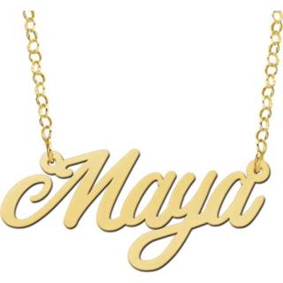 👉 Names4ever 14K Geelgouden Naamketting Maya