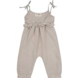 👉 Jumpsuit zilver Muslin Spaghetti Strap - Silver