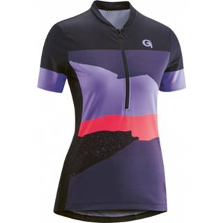 👉 Fiets shirt 46 vrouwen blauw roze Gonso - Women's Susec Fietsshirt maat 46, roze/blauw 4050772311015