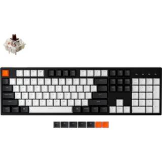👉 Wit bruin Keychron C2-G3 white leds, ABS Double Shot, hot swap 680306999477