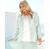 👉 Blazer ecru blauw effen vrouwen makkelijk te combineren Jersey m. collection Ecru/Lichtblauw 4055707455444