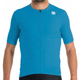 👉 Sportful - Matchy Short Sleeve Jersey - Fietsshirt maat 3XL, blauw