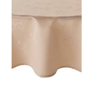 👉 Tafellinnen polyester grafisch unisex chic jacquardpatroon apricot Jacquard Zamira Webschatz 4055708404908