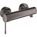 👉 Douchekraan graphite Ijzer Verouderd messing wand Essence NEW Grohe met koppelingen hard 4005176426667