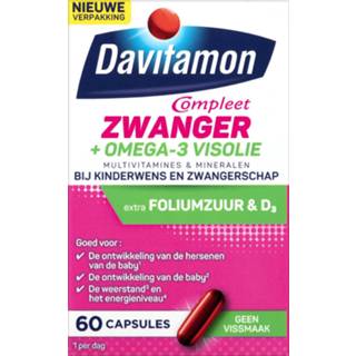 👉 Visolie capsule gezondheid Davitamon Compleet Zwanger + Omega-3 Capsules 8710537703894