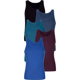 👉 Hemd blauw katoen effen mannen zeer comfortabel Hemden per 5 stuks Pfeilring Blauw::Petrol::Aubergine::Zwart::Royal blue