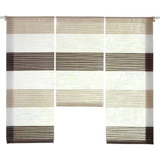 👉 Steen polyester unisex wolwit 3-delige set vitrages Carli Home Wohnideen