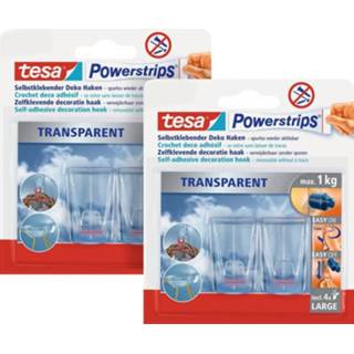 👉 Transparant large Tesa POWERSTRIPS® Powerstrips ® deco haken 4063565133480