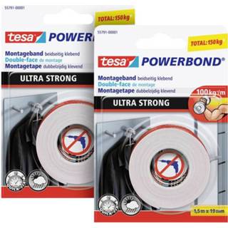 👉 Montagetape Tesa ULTRA STRONG 55791 (l x b) 1.50 m 19 mm 2 stuk(s) 4063565133190