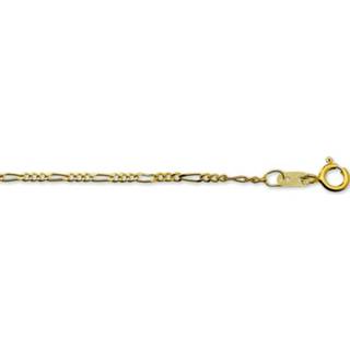 👉 Hals ketting gouden active 14 Karaats Figaro Collier | Dikte: 1,6mm Lengte: 50cm