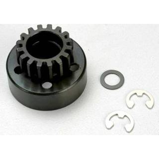 👉 Clutch fiber bell (15-tooth)/5x8x0.5mm washer (2)/ 5mm e-clip (1.0 metric pitch) (TRX-5215)