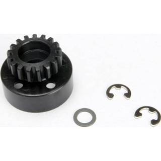 👉 Clutch bell (17-tooth)/5x8x0.5mm fiber washer (2)/ 5mm e-clip (requires 5x11x4mm ball bearings part #4611) (1.0 metric pitch)