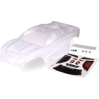👉 Grill Body, nitro rustler (clear, requires painting)/window, grill, lights decal sheet/ wing and aluminum hardware