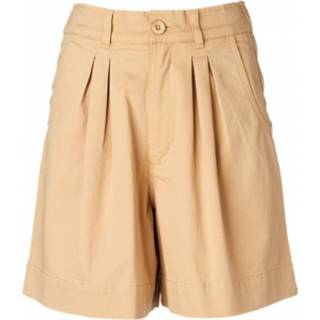 👉 Vrouwen l beige zwart DEDICATED - Women's Shorts Grundsund Short maat L, zwart/beige 7333125151290