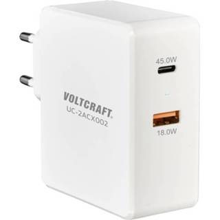 👉 VOLTCRAFT UC-2ACX002 VC-11744740 USB-oplader Thuis Uitgangsstroom (max.) 3000 mA 2 x USB, USB-C bus (Power Delivery) 4064161166421