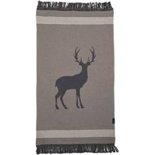 👉 Vloerkleed katoen van Gerecycled met Franjes Goliath Stag 120 x 70 cm