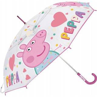 👉 Kinder paraplu polyester EVA wit rond kinderen Peppa Pig junior roze Nickelodeon kinderparaplu 46 cm wit/roze 8430957138532