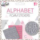 👉 Stickervel EVA zilver zilverkleurig W&o Stickervellen Alphabet 15 X Cm 2 Stuks 8720029018825