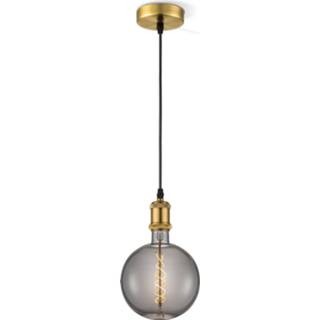 Hanglamp glas brons Light depot - Vintage Spiral g180 smoke Outlet 8718808339322