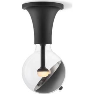 Plafondlamp zwart zilver glas Move Me Horn - / Sphere 5,5W 8718808223416