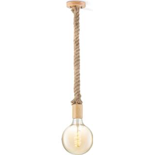 👉 Hanglamp touw beige Light depot - Leonardo Spiral g125 amber Outlet 8718808382199