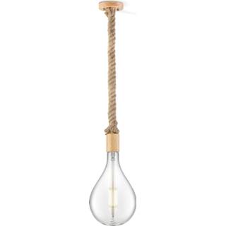 👉 Hanglamp touw beige Light depot - Leonardo Pear helder Outlet 8718808382212