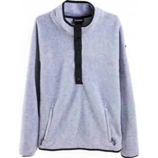 👉 Burton - Women's Hearth Fleece Pullover - Trui maat XL, grijs