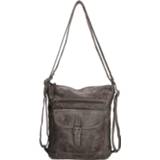 👉 Rugtas taupe leer Paint Rock bruin Hide & Stitches Schouder/ 20075 8717924957199